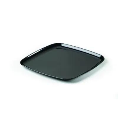 Mozaïk® Serving Tray Base & Lid Combo 12X12 IN PET PP Black Square Microwave Safe 25/Case