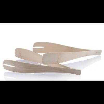 Veneerware Tongs 9 IN Bamboo 36/Box