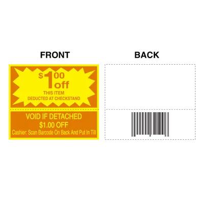 Gotts Grocery $1.00 Coupon Label UPC 250/Roll