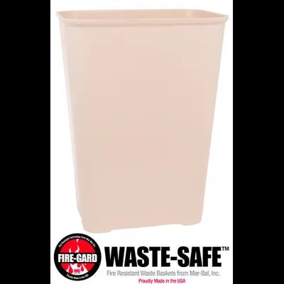 Trash Can 40 QT Beige Fire Resistant 1/Each