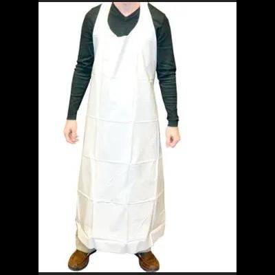 Apron White 8MIL Vinyl 1/Each