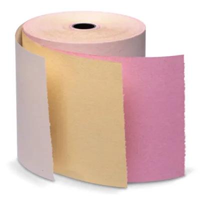 Bond Paper 3IN X65FT White Canary Pink 3PLY 50/Case