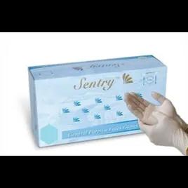 Sentry® Gloves XL Latex Powdered 100 Count/Pack 10 Packs/Case 1000 Count/Case