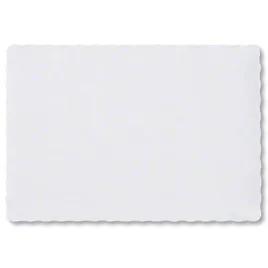 Placemat 14X10 IN White Scalloped 1000/Case