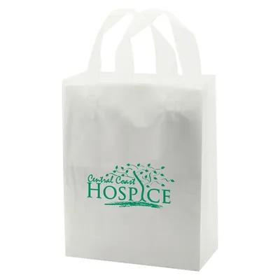 Bag 8X4X10 IN Clear Frosted With Folded Loop Handle Closure 250/Case