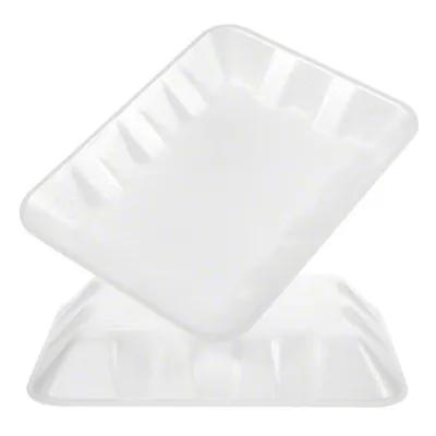 4D Meat Tray 7.2X9.3X1.3 IN Foam White 500/Case