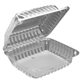 Take-Out Container Hinged 8X8X3.5 IN Clear 250/Case