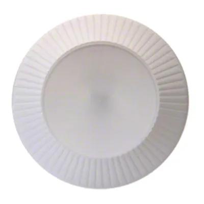 Plate 9 IN Plastic White 12 Count/Pack 18 Packs/Case 216 Count/Case