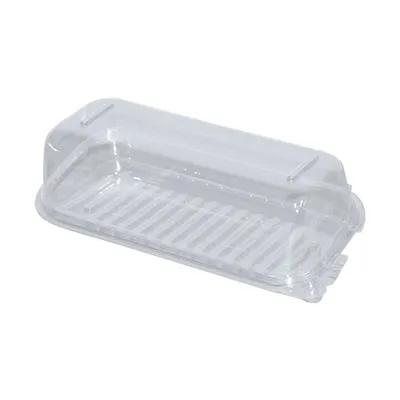 Wrap Take-Out Container Hinged RPET Clear 18MIL 440/Case