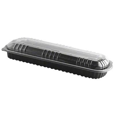 Full Slab Rib Take-Out Container Base & Lid Combo Microwave Safe 100/Case