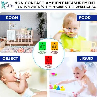 Infrared Thermometer White Non-Contact 1/Each