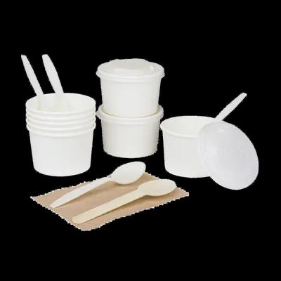 Karat® Food Container Base 8 OZ Paper White 1000/Case