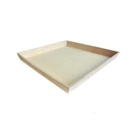 Serving Tray 17X17X1.75 IN Wood Natural Square Grease Resistant 10 Count/Case