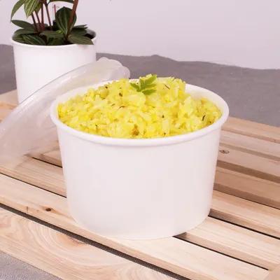 Karat® Food Container Base 20 FLOZ Double Wall Poly-Coated Paper White Poly Coated Inside 600/Case