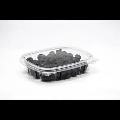 Deli Container Hinged With Flat Lid 8 OZ RPET Clear 100 Count/Pack 2 Packs/Case 200 Count/Case