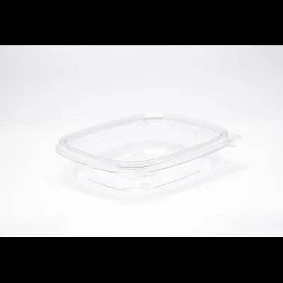 Deli Container Hinged With Flat Lid 8 OZ RPET Clear 100 Count/Pack 2 Packs/Case 200 Count/Case