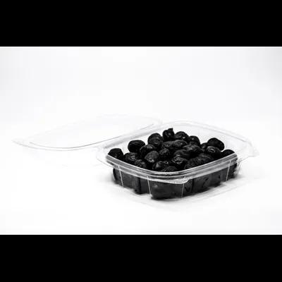 Deli Container Hinged With Flat Lid 8 OZ RPET Clear 100 Count/Pack 2 Packs/Case 200 Count/Case