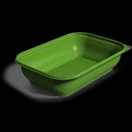 Salad Deli Container Base 10X7X2.5 IN PP Green 400/Case