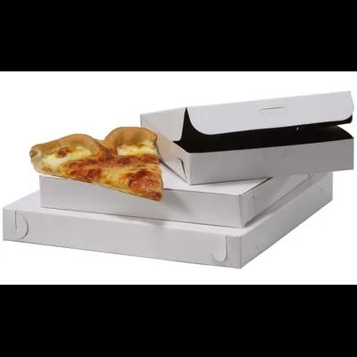 Pizza Box 10X10X1.5 IN Chipboard White Kraft Plain 100/Case