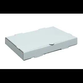 Pizza Box 18X12X1.63 IN Corrugated Cardboard White Kraft Plain Rectangle B-Flute 50/Bundle