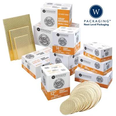 Wrap Around 14 IN Gold Round Double Wall 50/Case