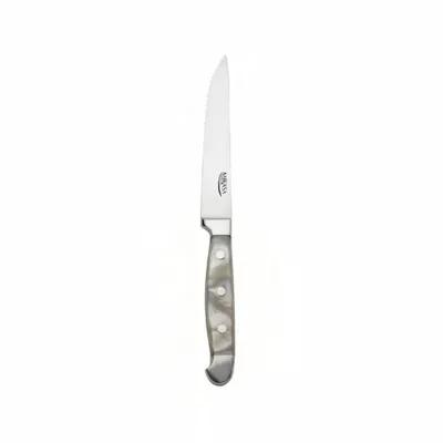 Mikasa Hospitality Williamsburg Collection Steak Knife 9.3 IN Stainless Steel Marble Design 12 Count/Case