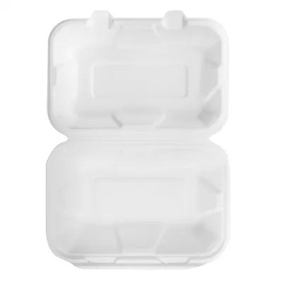 Karat® Hoagie & Sub Take-Out Container Hinged 9X6 IN Sugarcane 200/Case