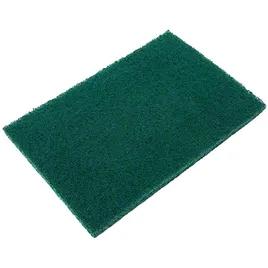 General Purpose Scouring Pad 6X9 IN Non-Woven Polyester Fiber Green Rectangle 10 Count/Pack 6 Packs/Case