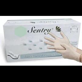 Sentry® Gloves Small (SM) Latex Powder-Free 100 Count/Pack 10 Packs/Case 1000 Count/Case