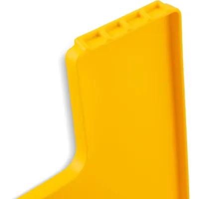 Flo-Pac® Wet Floor Sign 25X11X25 IN Yellow PP 2-Sided Economy Durable Trilingual 6 Count/Case