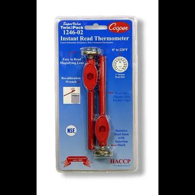 Pocket Thermometer 0F To 220F Dial 12/Case