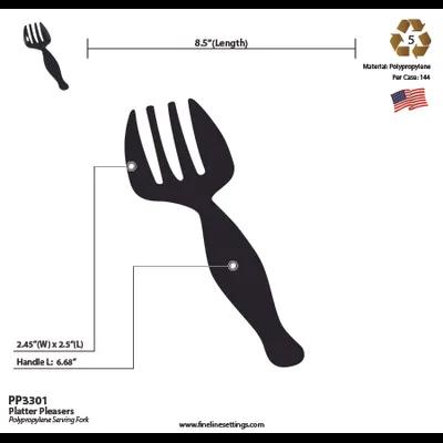 Serving Fork 8.5 IN PP Black 144/Case