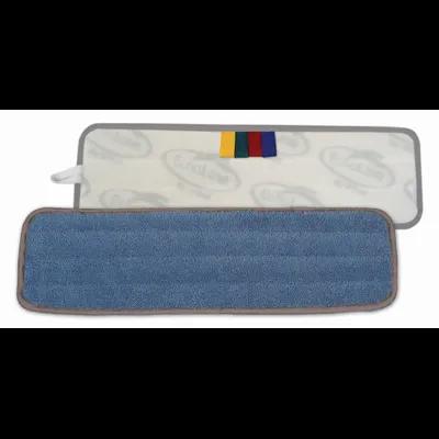 Wet Mop Pad 18X5 IN Blue Microfiber 12 Count/Case