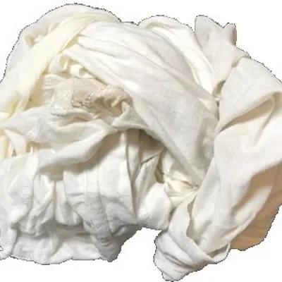 T-Shirt Rag 50 LB Cotton Polyester Blend White 1/Case