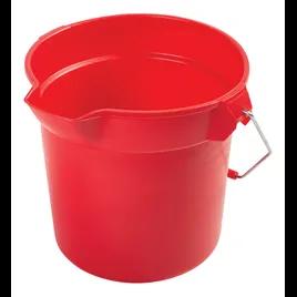 Brute® Mop Bucket 10 QT Heavy Duty HDPE Red Round 1/Each