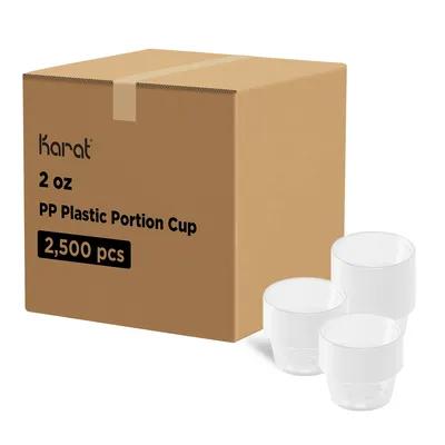 Souffle & Portion Cup 2 OZ PP Clear 2500 Count/Case