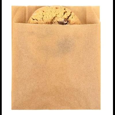 Bag 4X1.125X4.5 IN Kraft Grease Resistant 100/Pack