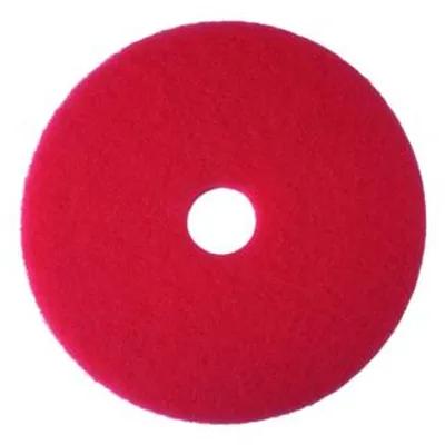 SKILCRAFT® 3M Burnishing Pad 14 IN Red 5/Case