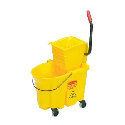 SKILCRAFT® Mop Bucket & Wringer 35 QT Plastic Yellow 1/Each