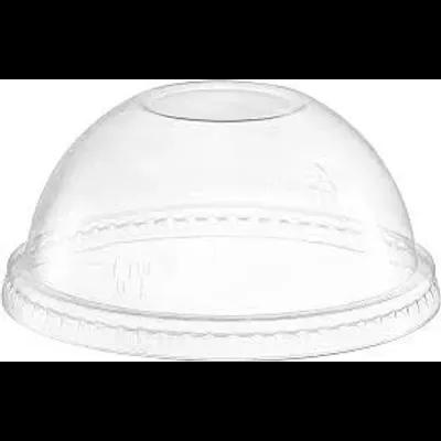 Lid Dome 3.86 IN PET Clear For Cup With Hole 1000/Case