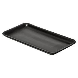 1525S Meat Tray 8X14.75X0.9 IN Polystyrene Foam Black Rectangle 250/Case