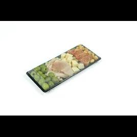 Take-Out Tray 9X4 IN PP PET Black Rectangle 350/Case