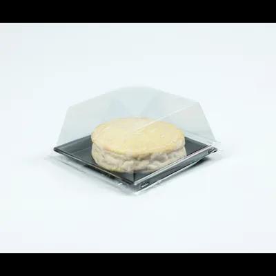 Take-Out Tray 5X5 IN PP PET Black Square 160/Case