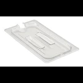 Food Pan Cover 1/3 Size 6.94X12.75 IN Clear Rectangle PC Dishwasher Safe Slotted 1/Each