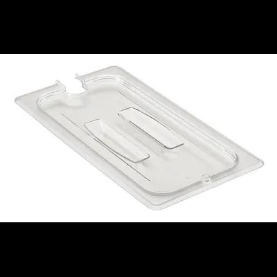 Food Pan Cover 1/3 Size 6.94X12.75 IN Clear Rectangle PC Dishwasher Safe Slotted 1/Each