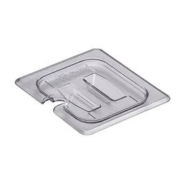 Cambro Food Pan Cover 1/6 Size 6.94X6.38 IN Clear Rectangle PC Built-in Handle Slotted 1/Each