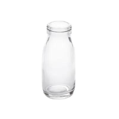 Milk Bottle 6 OZ 5 IN Glass Round Dishwasher Safe 1/Each