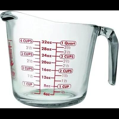 Measuring Cup 32 OZ Glass 3/Case