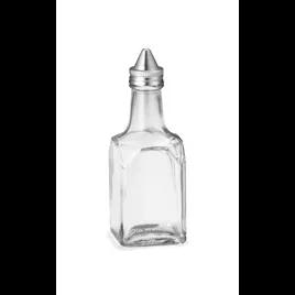 Cruet 6 OZ Metal Glass Square 1/Each