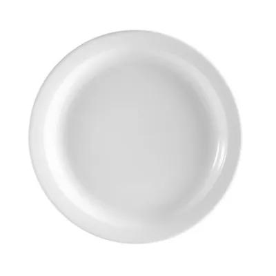 Clinton Plate 7.25 IN China Porcelain White Narrow Rim 36/Case